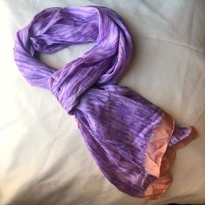 Eileen Fisher 100% Silk Shibori Scarf Japan